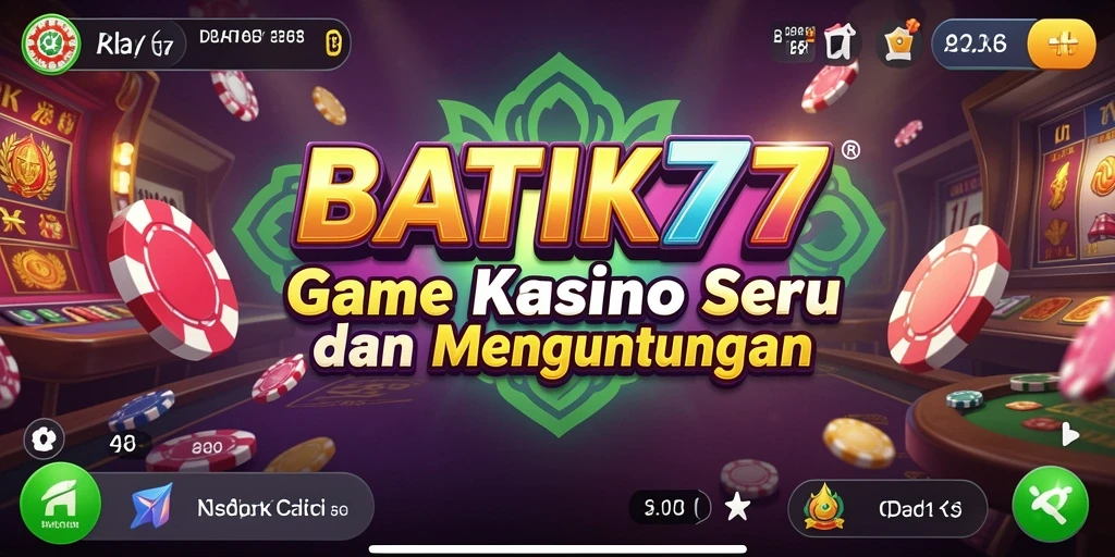 Tampilan gameplay seru dan menegangkan di BATIK77.