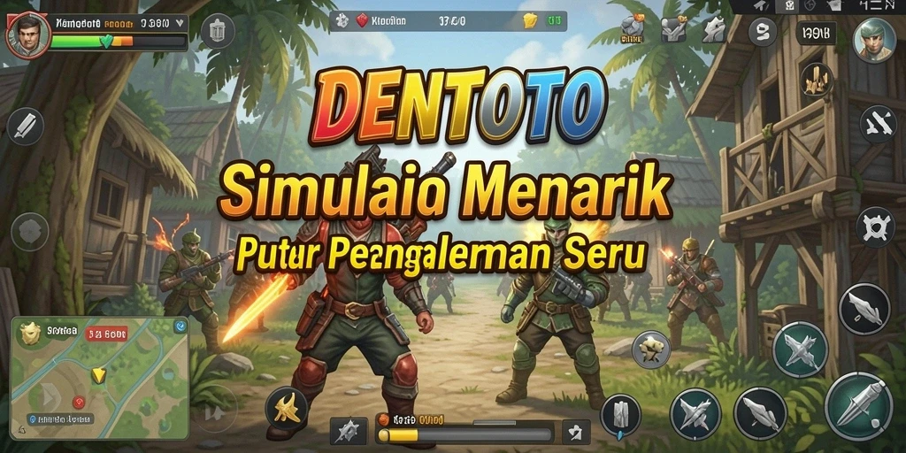 Tampilan gameplay DENTOTO yang menarik dan interaktif.