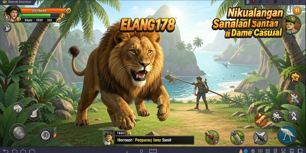 Tampilan gameplay ELANG178 yang penuh warna dan menghibur.