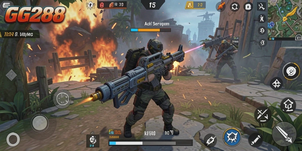 Tampilan gameplay GG288 yang mendebarkan dan penuh aksi.