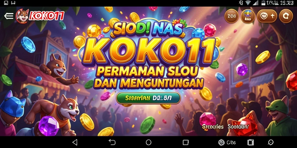 Screenshot gameplay KOKO11 menampilkan slot yang menggembirakan dan grafis menawan.