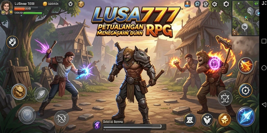 Screenshot yang menunjukkan aksi seru dalam game RPG.