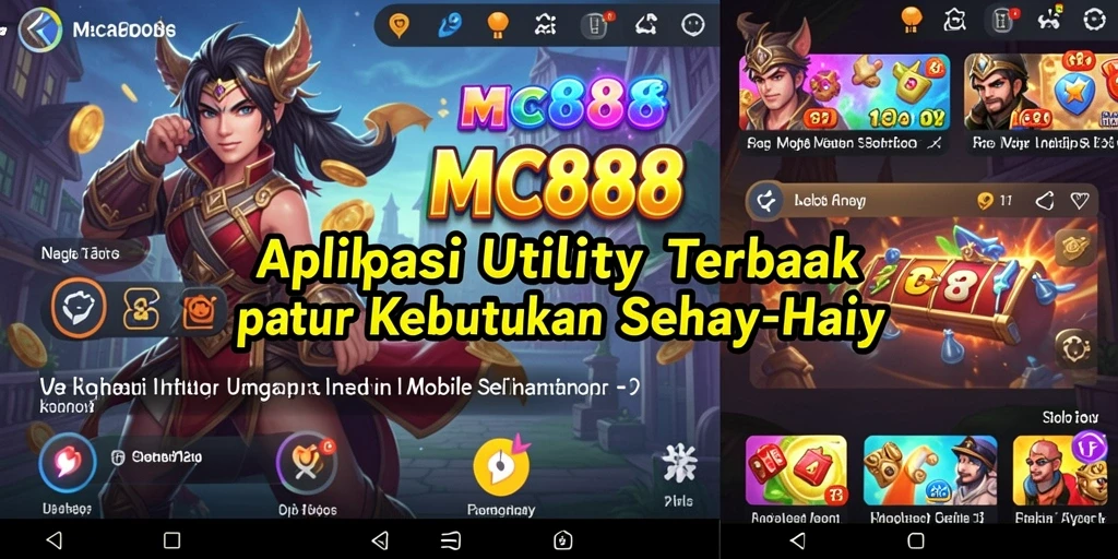 Tampilan utama interface MC888 menampilkan berbagai fitur utility.