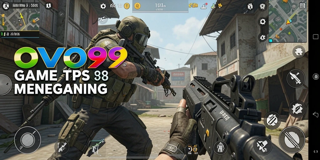 Screenshot permainan OVO99 yang menunjukkan aksi seru gameplay TPS.