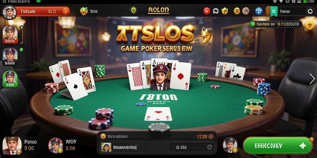Tampilan gameplay Poker yang mendebarkan di RTSLOTS.