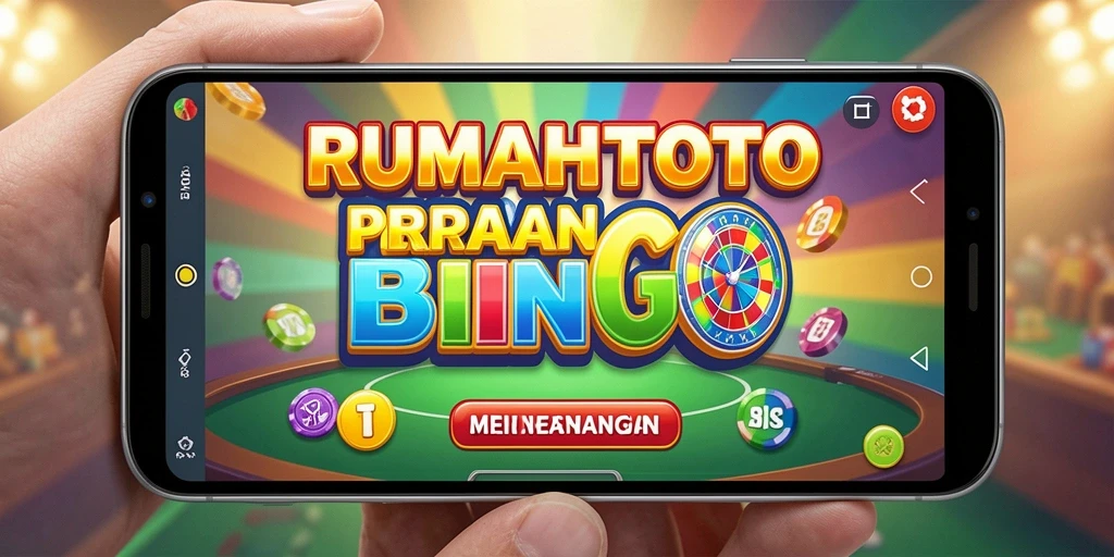 Screenshot gameplay RUMAHTOTO menampilkan keseruan bermain Bingo bersama teman.