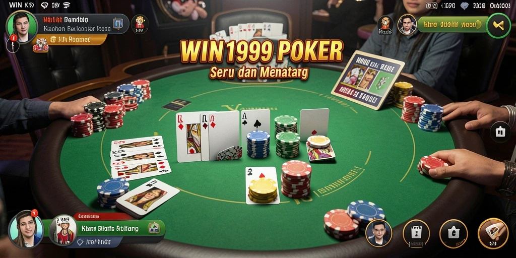 Tampilan menarik dari gameplay Poker di WIN199.