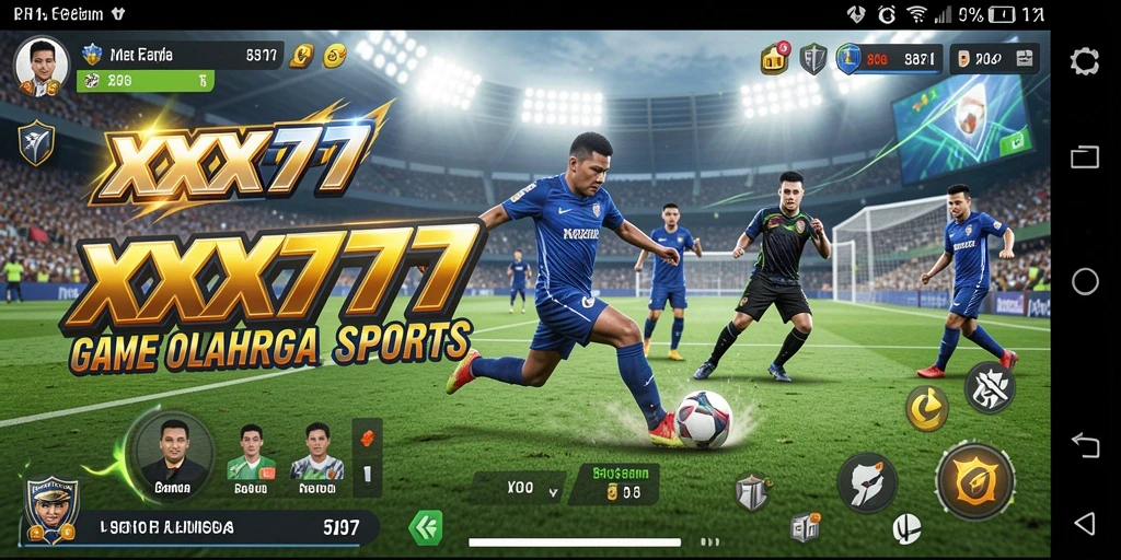 Tampilan gameplay XXX777 yang menarik dan penuh aksi olahraga.